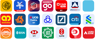 Kami terima semua bank online Malaysia